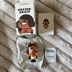 Pop Mart Cry Baby Crying Again- Baby Brown